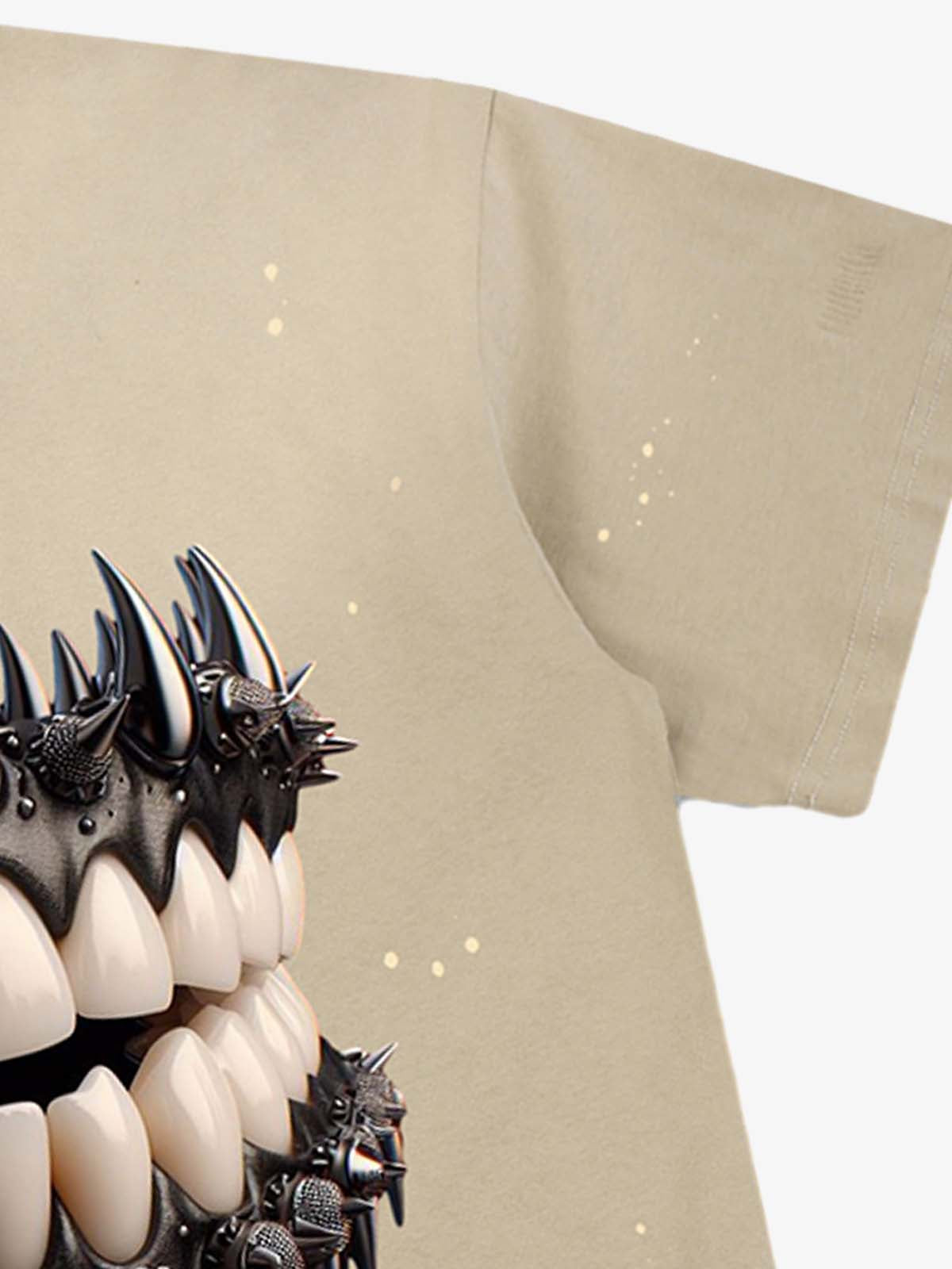 Spiked Teeth Graphic T-Shirt 
