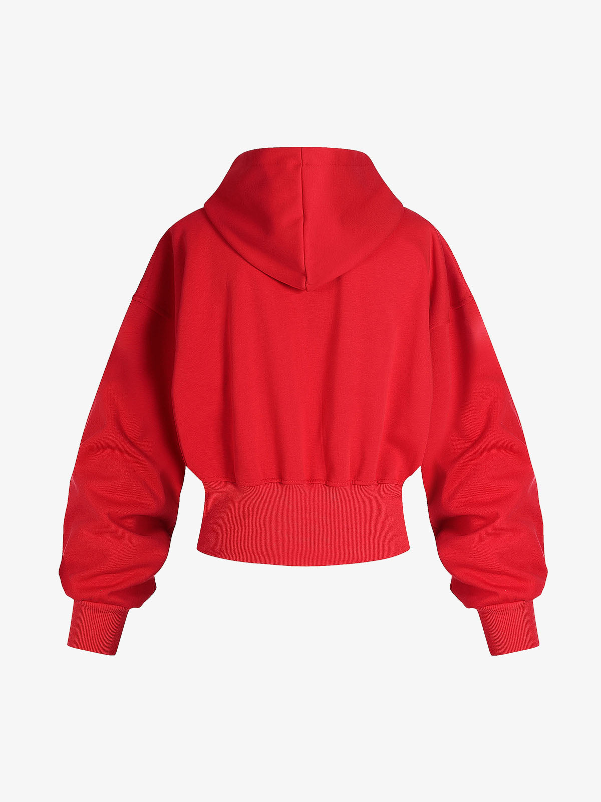 Graffiti Pearl Embellished Cropped Hoodie