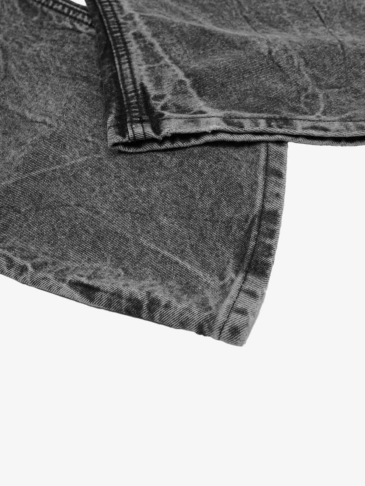 Stacked Flared Ripped Washed Pants