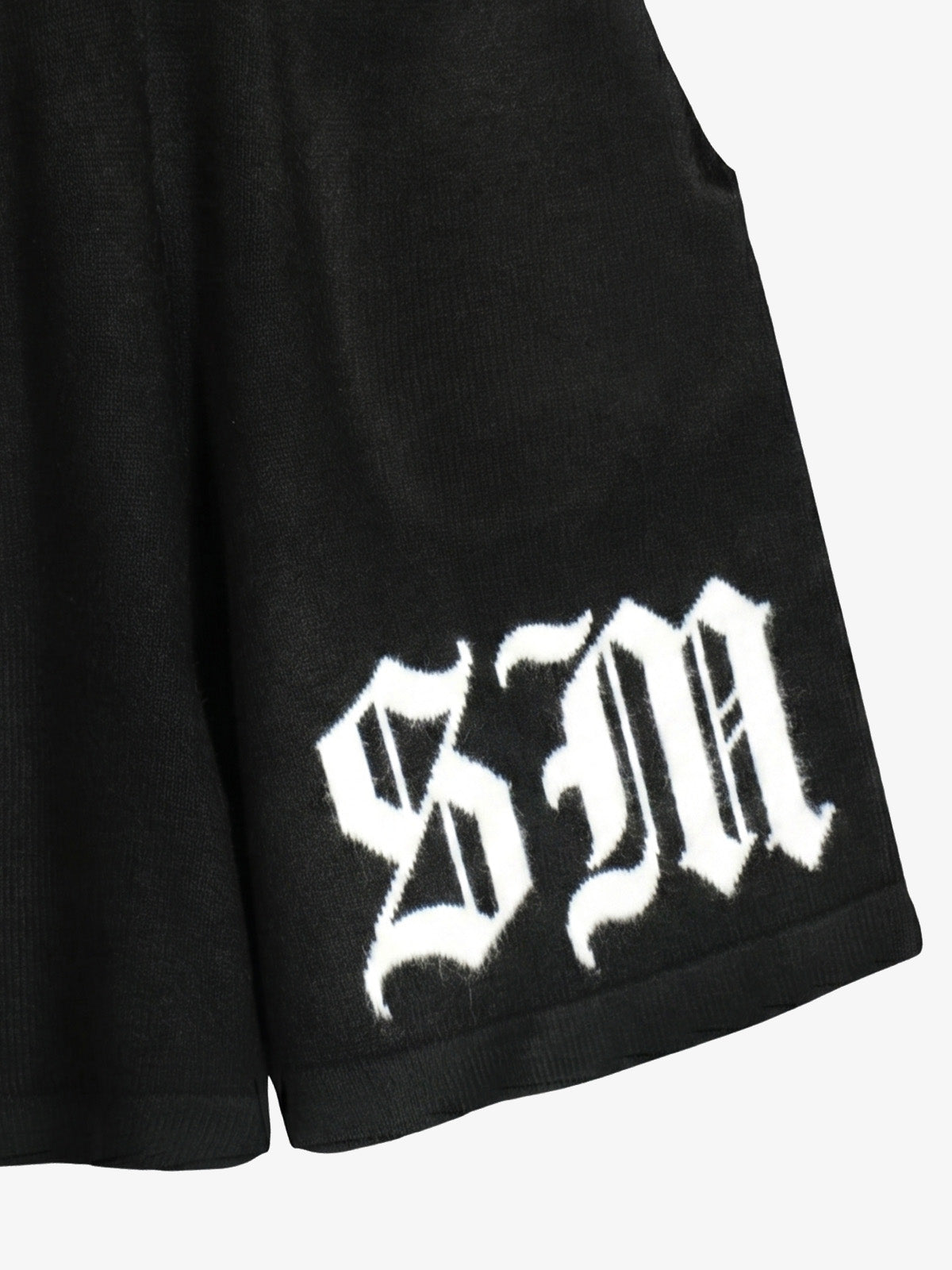 Gothic Chenille Oversized Street Shorts 