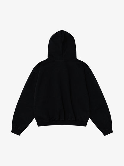 Leopard Flag Print Boxy Hoodie
