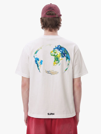 Graffiti Paint Drip Letter Print Oversized T-Shirt