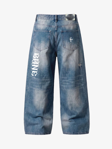 Fractured Bone Baggy Jeans