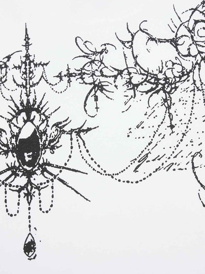 Gothic Thorns Pattern T-Shirt