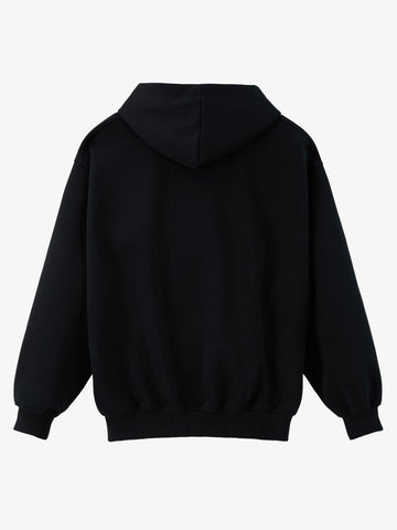 Gothic Letter Cross Embroidery Zip Up Hoodie and Sweatpants Set 