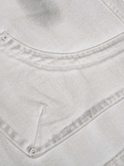 Mud-Washed Pocket Denim Jorts