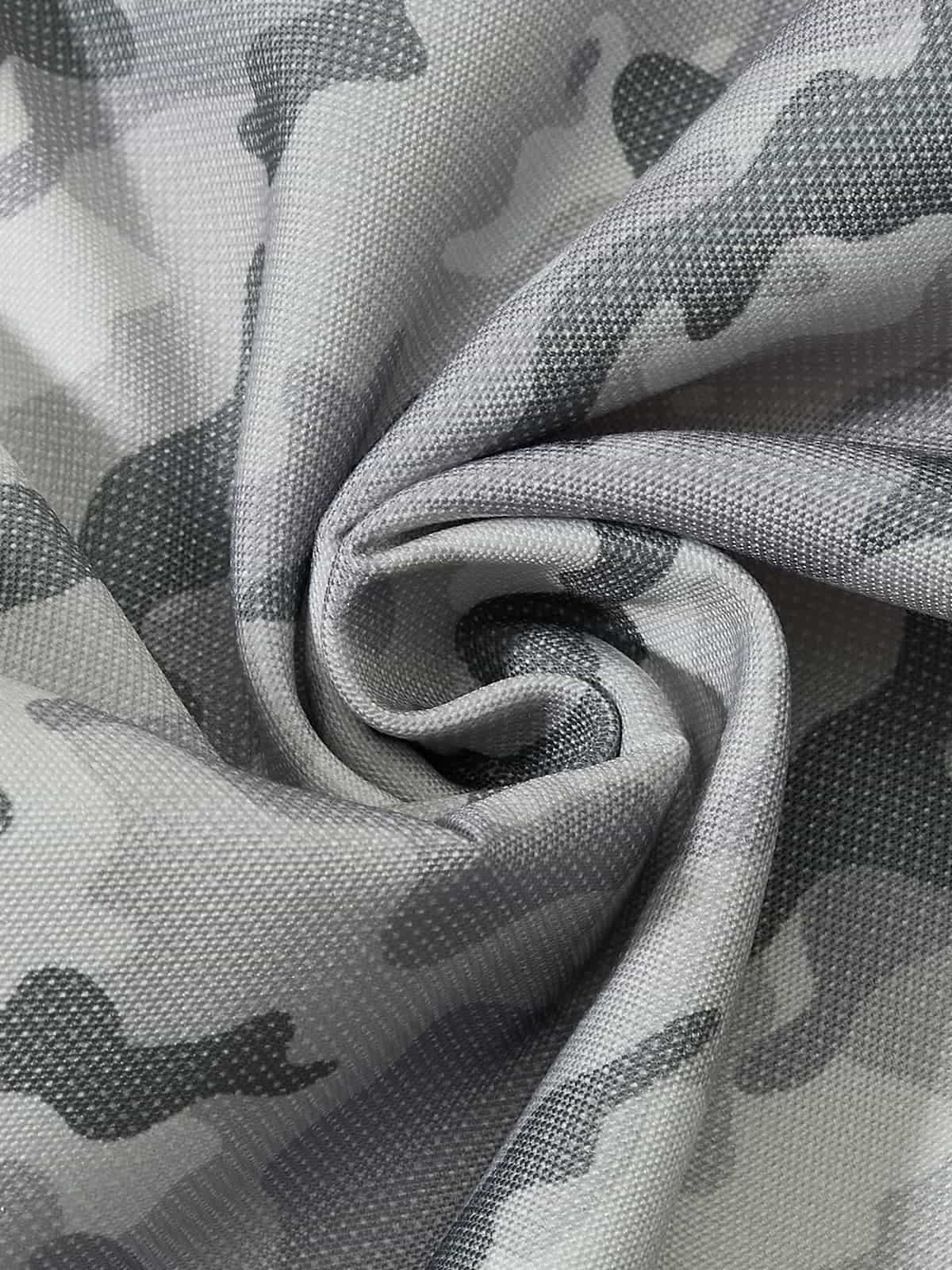 Double Waistband Elastic Waist Camo Side Panel Wide Leg Pants 