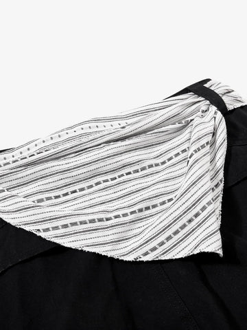 Bandana Waist Strap Multi-Pocket Cotton Cargo Pants 