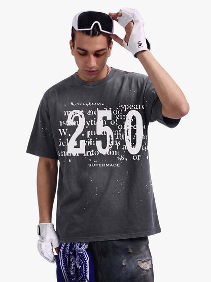 Newspaper Typo 250 Washed T-Shirt