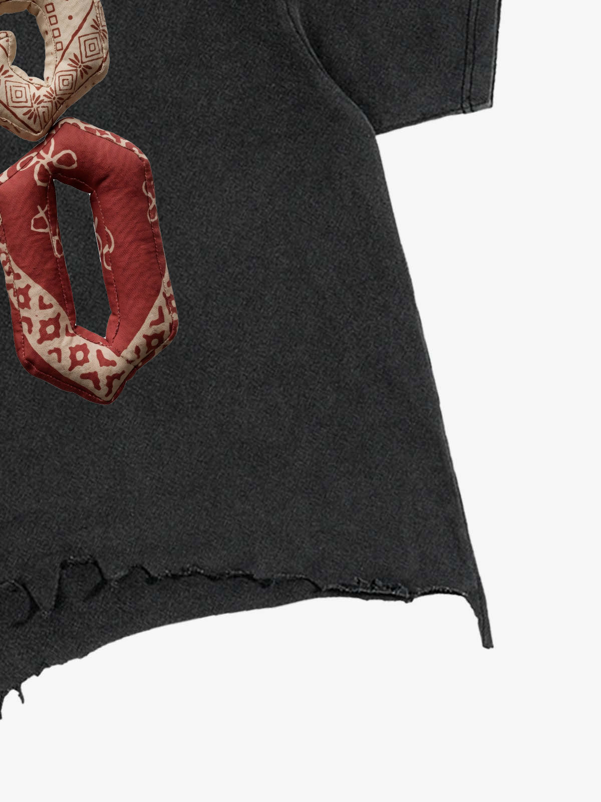Vintage Washed 250 Graphic Distressed Cropped T-Shirt
