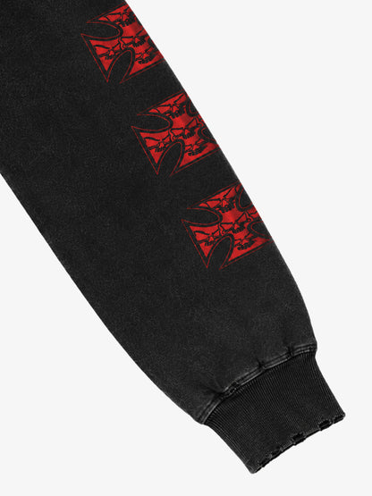 Skull Cross Graphic Long Sleeve Tee