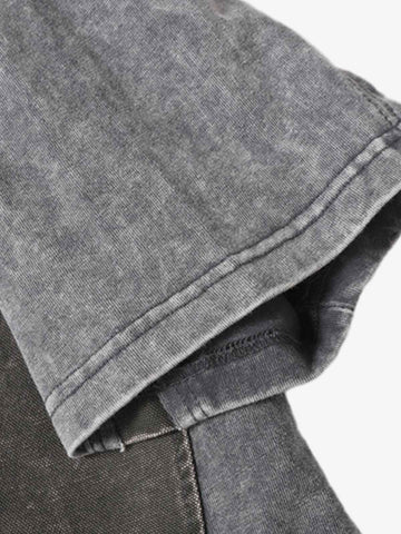 Panel Stitch Cotton T-Shirt 