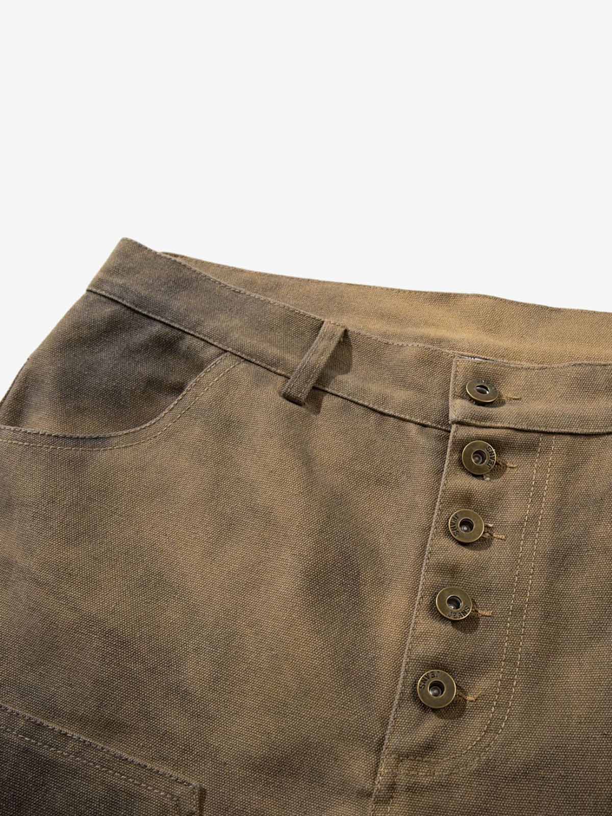 Dirty Mud Wash Print Jorts