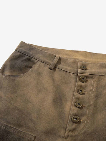 Dirty Mud Wash Print Jorts