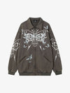 Punk Gothic Butterfly Graphic Streetwear Jacket 