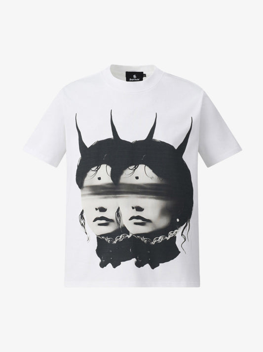 Surreal Twin Portrait T-Shirt