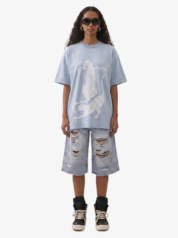 Leopard Print Washed Vintage T-Shirt