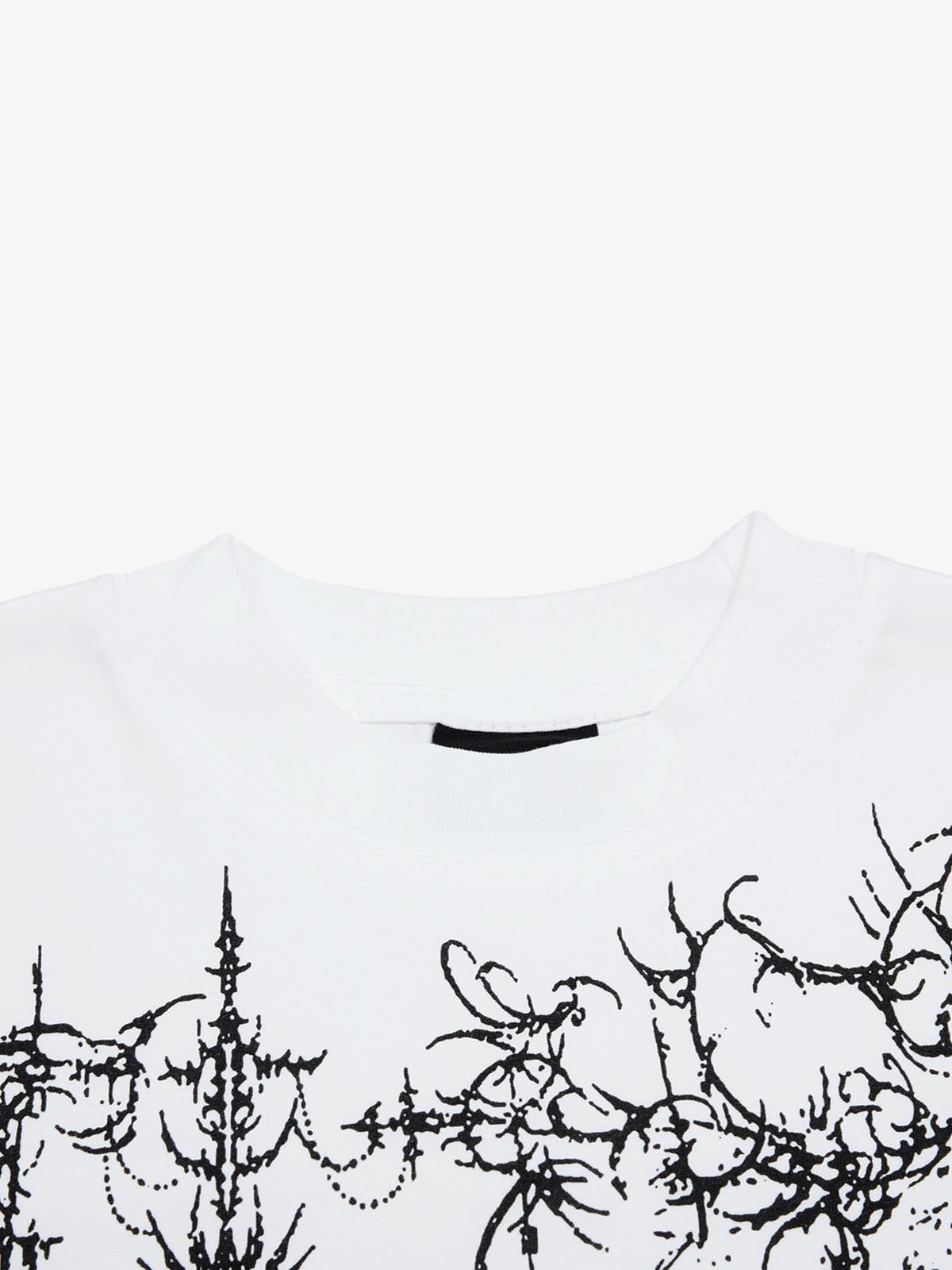 Gothic Thorns Pattern T-Shirt