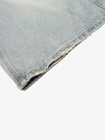 Light Wash Loose Fit Denim Jorts 