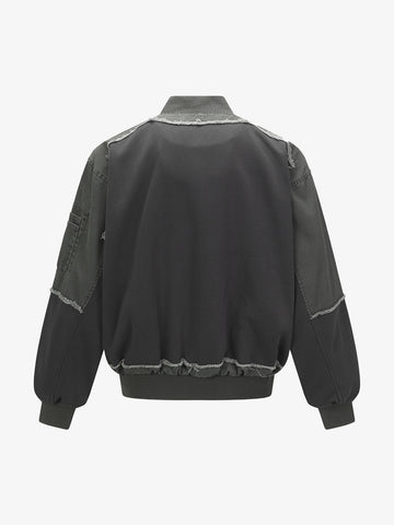 Raw Edge Deconstructed MA-1 Bomber Jacket 