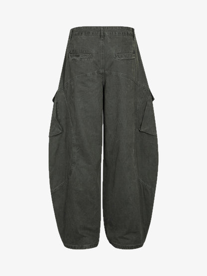 Patchwork Multi-Pocket Workwear Casual Machete Pants 