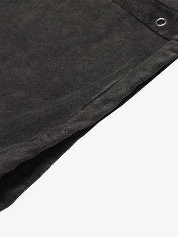 Street Washed Mottled Rivet Letter Print Baggy Sweatpants 