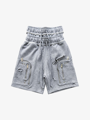 Double Waist Cargo Shorts