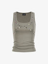 Thesupermade Button Detail Slim Tank Top
