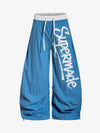 Lightweight Blue Windbreaker Pants