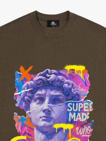 David Sculpture Vibrant Graffiti Art T-Shirt 