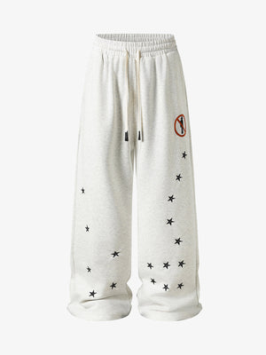 Star Embroidered Sweatpants