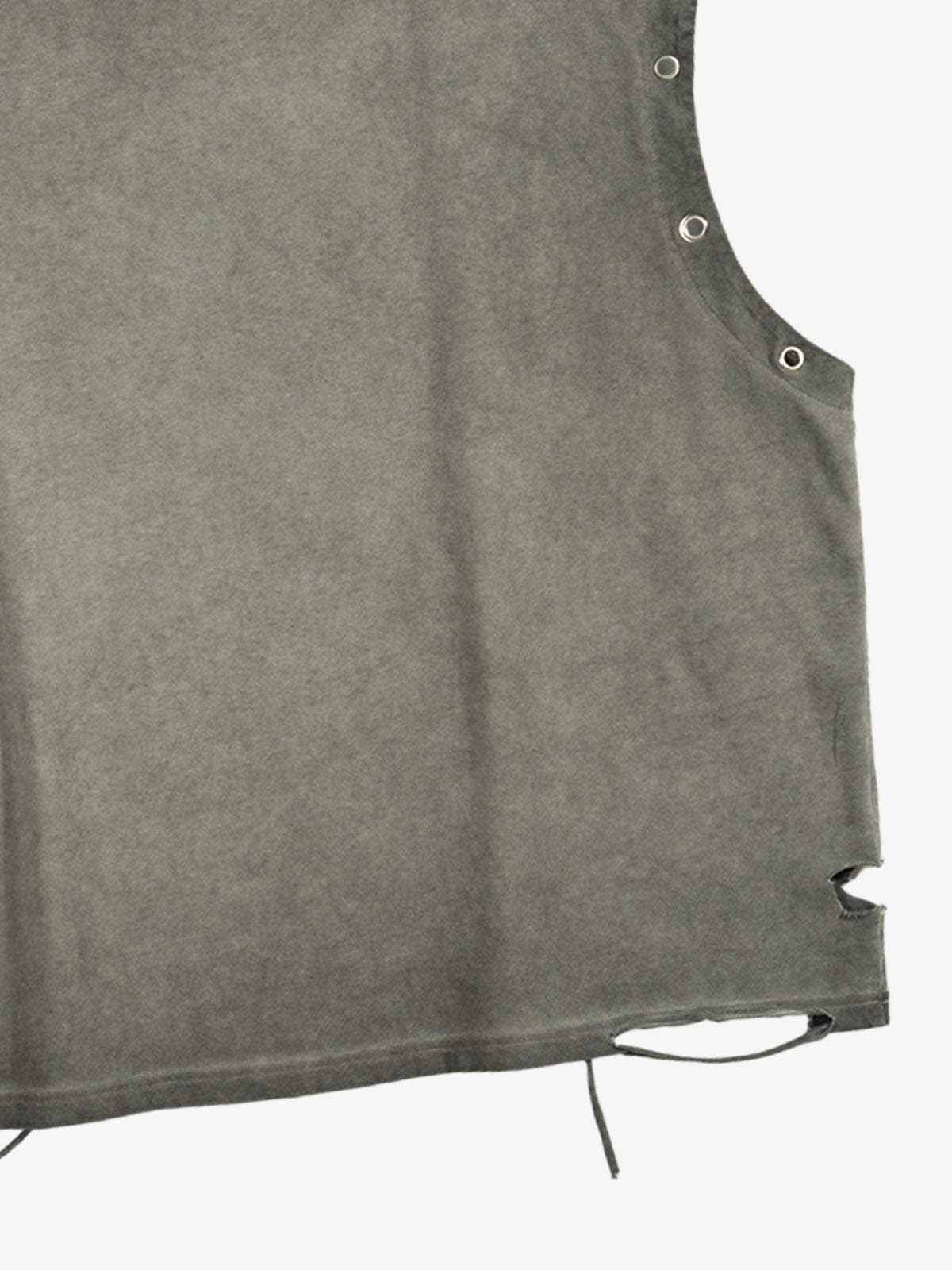 Skull Graphic Grommet Vest