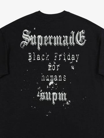 Gothic Skull Spiderweb Graphic T-Shirt 