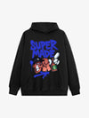 Original Contrast Color Letter Graphic Hoodie 