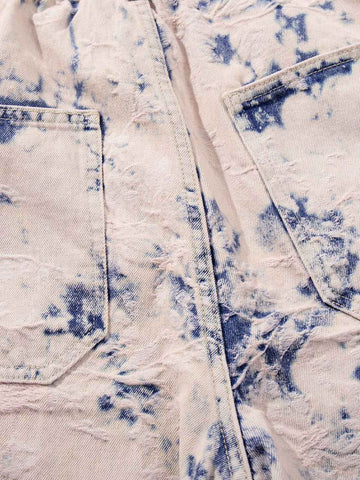 Vintage Ombré Acid Wash Wide-Leg Jeans 