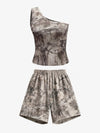 Camouflage Print Lightweight Shorts