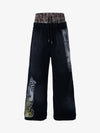 Double Waistband Animal Graphic Pants 