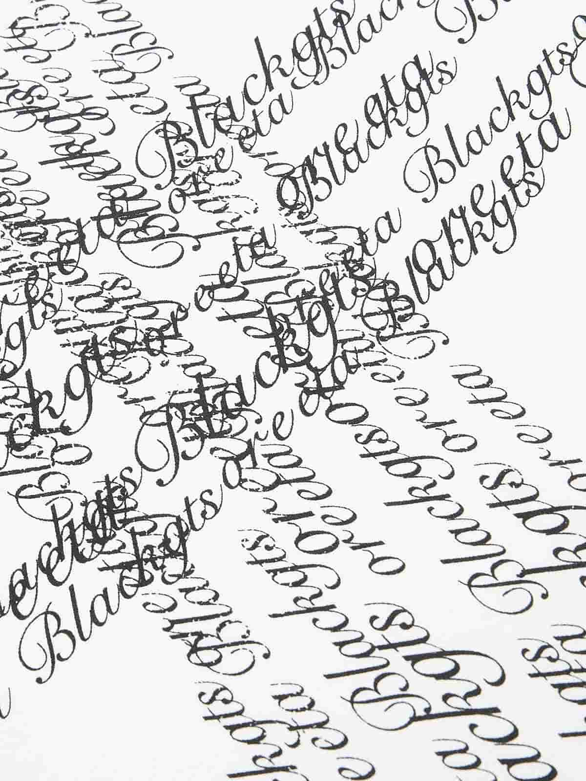 Cross Script Typography T-Shirt 