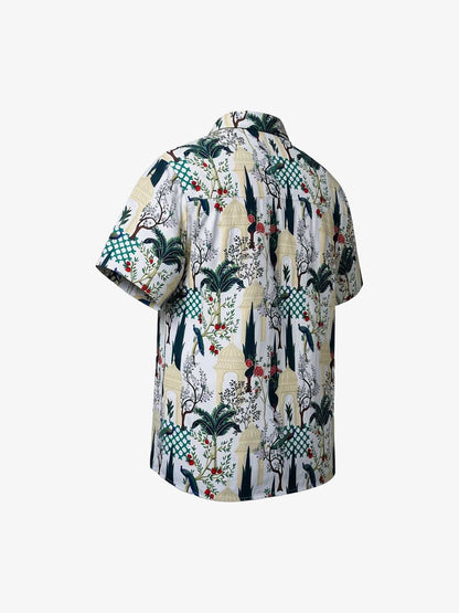 French Peacock Manor Cuban Shirt