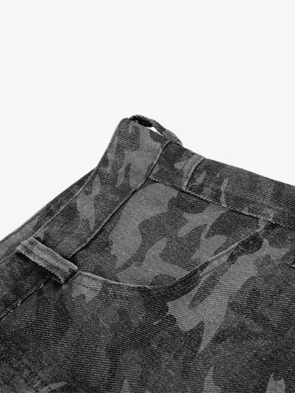Camo Curved Jeans