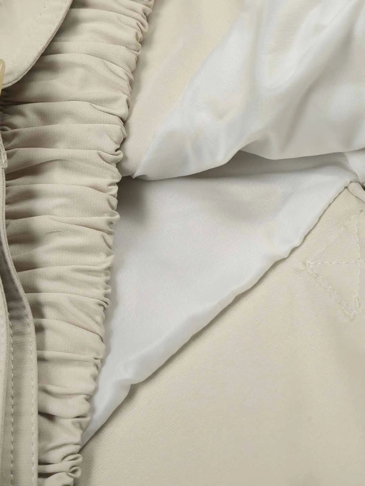 High Neck Belted Utility Cropped Jacket 