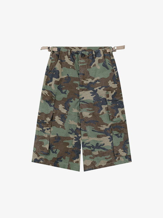 Ripstop Camouflage Cargo Shorts