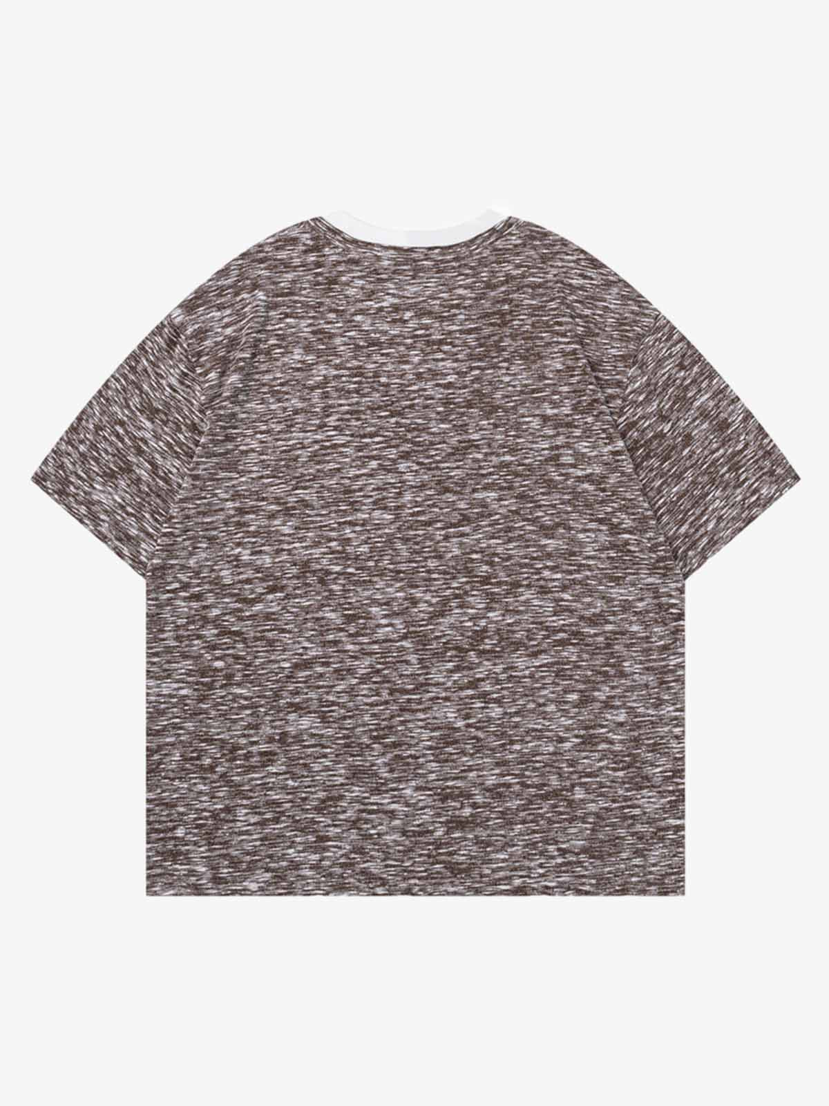 Vintage Grunge Marl Knit Short Sleeve T-Shirt