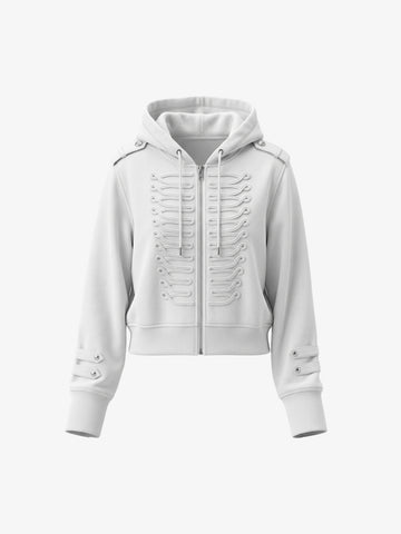 Military Braided Zip-Up Jacket