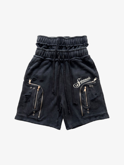 Double Waist Cargo Shorts