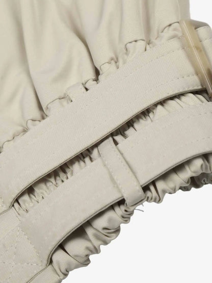 High Neck Belted Utility Cropped Jacket 