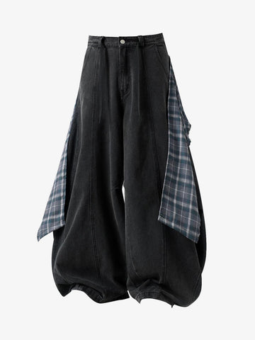 Detachable Skirted Curved Jeans 