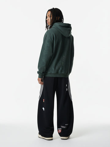 Street Patterned Striped Barrel Casual Pants 