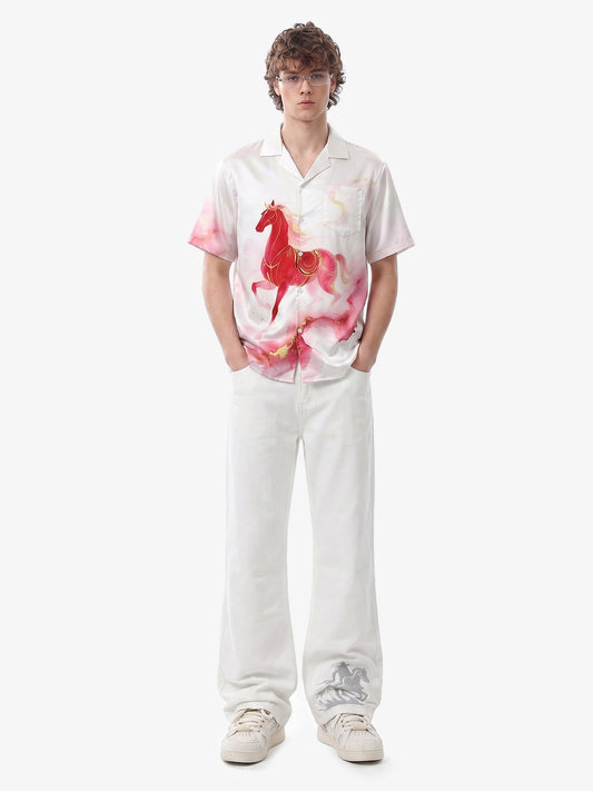 Horse Print Hawaiian Shirt