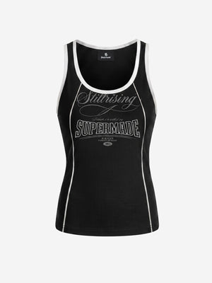 Number Logo Color Block Vest